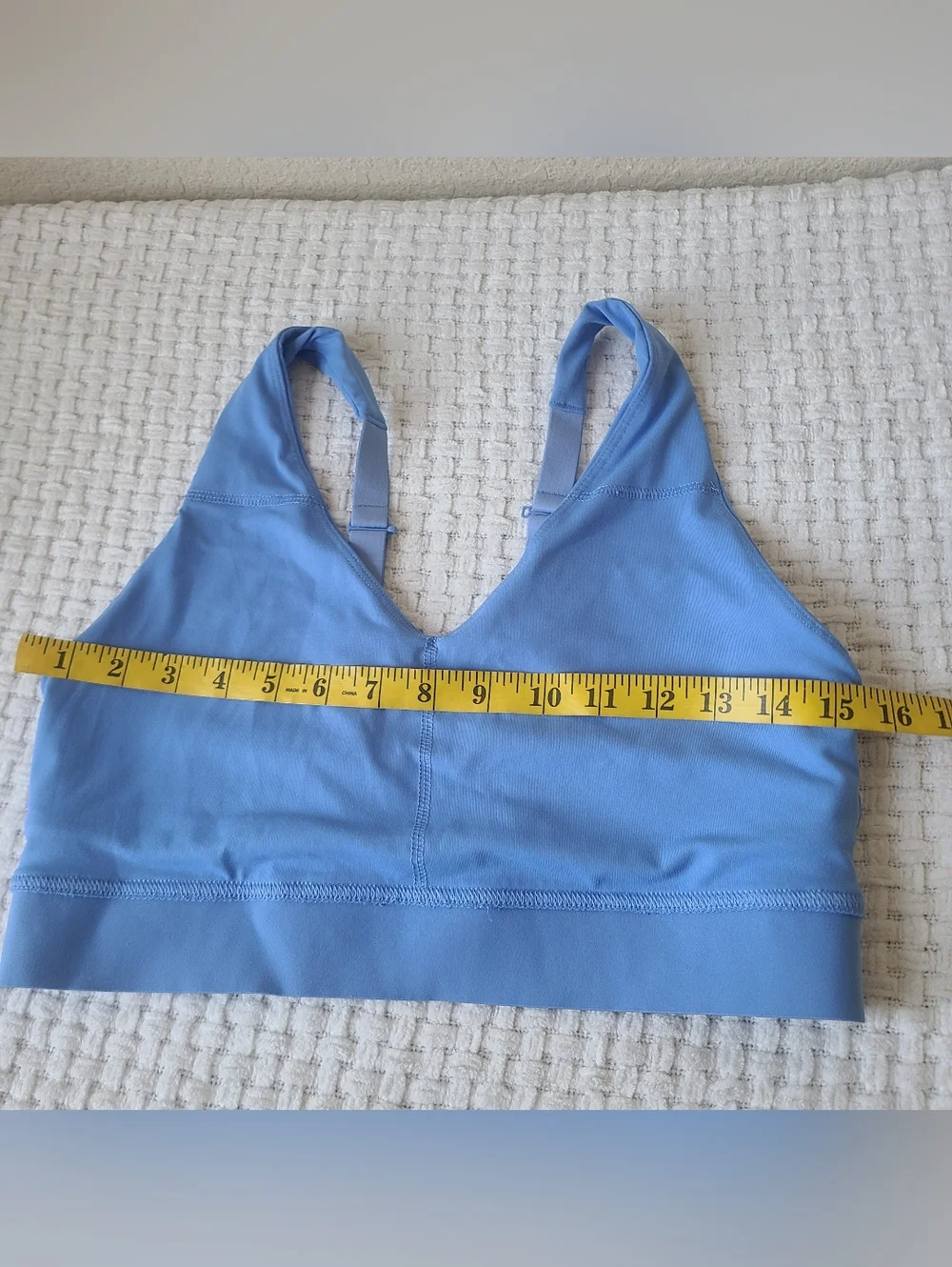 Fabletics Women’s Blue V-Neck Sports Bra Size S